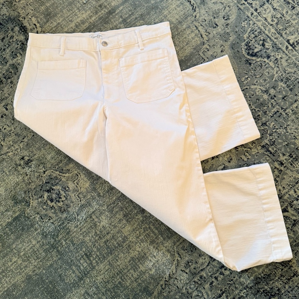 Jessica Simpson White Wide Leg Pants